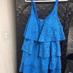 Catherines Vibrant Blue Lace Dress